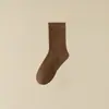 Meias amontoadas femininas brancas de comprimento médio primavera e verão combinando com sapatos pequenos de couro meias pretas finas primavera e outono meias sem costura para o verão yuezi