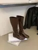 Primeiro Encontro Temporada 2026 Outono/Inverno Novas Botas Longas de Bico Redondo Estilo Coreano para Mulheres Botas Emagrecedoras de Inverno Botas Elásticas de Salto Interno que Aumentam a Altura