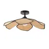 Lámpara Colgante Japonesa de Lino Estilo Wabi-Sabi con Forma de Pétalo para Decoración de Casa de Huéspedes, Hotel, Dormitorio, Lámpara Colgante Artística Vintage de Diseñador para Sala de Té