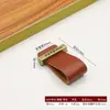 Puxador de Couro para Porta de Armário Estilo Nórdico Simples Retrô Clássico Puxador de Couro para Gaveta Puxador de Couro para Cômoda Marrom