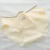 Braguitas de niña cachorra lindas algodón puro transpirables 10A entrepierna extendida antibacteriana tiro medio cubren cadera calzones para estudiante