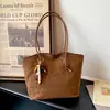 Bolsa de Mão/Ombro Retro Fosca de Design Exclusivo para Mulheres 2026 Outono Nova Moda Versátil Bolsa Tote de Ombro Único