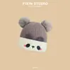 Gorro de Lana Cálido con Bola de Pelo de Dibujos Animados Lindo para Otoño e Invierno para Niños y Niñas Gorro con Protección para Orejas de Bebé para Suéter Infantil Gorro de Punto