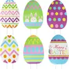 Letreros de Pascua para el Jardín Decoraciones para Fiestas Navideñas Césped Exterior Decoración Perfecta Inserciones de Pascua