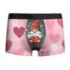 2025 Amazon Transfronteiriço Novo Padrão Dia dos Namorados Estampado Seda Leite Roupa Íntima Masculina Boxer de Alta Elasticidade