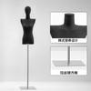 Maniquí de Medio Cuerpo para Mujer con Hombros Rectos Negros, Accesorios de Exhibición para Tienda de Ropa, Maniquí de Cuerpo Completo para Ventana