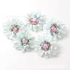 Flores Artificiales Serie Azul Flor de Rosa Hortensia Peonía Cabezas de Flor Flores Falsas Materiales para Manualidades con Flores Artificiales Flores para Decoración de Bodas