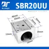 Cojinete lineal de deslizamiento tipo caja abierto estándar SBR10 12 13 16 20 25 30 35 40 50UU