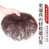 Cabello Corto y Rizado para Cubrir Canas, Postizo Rizado Lanoso para Mujer, Aumento de Volumen de Cabello Sin Costuras, Postizo de Trenzas de Maíz para la Parte Superior de la Cabeza, Estilo de Una Sola Pieza