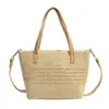 Bolso Cruzado de Hombro Tejido de Paja Moda Primavera 2026, Bolso Tejido de Gran Capacidad Casual Estilo Perezoso de Alta Estética