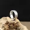 Anillo giratorio con mantra de seis caracteres plata de ley 925 seres sintientes hasta el final fundador Bodhi macro deseo anillo de jade del Mar Oriental