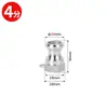 Conector Rápido de Aço Inoxidável 304 Tipo A Conector Macho com Rosca Interna, Conexão de Rosca Interna Estilo Alavanca para Tubo de Água Junta de Instalação Rápida 4 polegadas