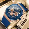 Reloj Multifuncional Poedagar para Hombre Moda Impermeable Luminoso Cronógrafo Reloj de Cuarzo Transmisión en Vivo Exportación Reloj Popular