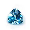 Zircônio safira azul marinho pedra solta Triângulo gordo azul marinho fundo pontiagudo Diamante artificial incrustado pedra acessório de diamante de imitação diy