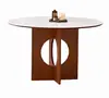Soporte de pata de mesa redonda patas de mesa de madera maciza mesa de comedor base de mármol travertino pata de mesa cilíndrica irregular cono chino
