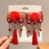 Accesorios Tradicionales para el Cabello de Niñas para Año Nuevo, Pinzas para el Cabello con Lazo Estilo Chino Hanfu de Año Nuevo, Horquillas para Bebé Año del Caballo al por Mayor