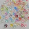 Nuevo Estilo Flor de Cerezo Estampada en Oro con Bordes Dorados y Plateados 15 mm Pétalos Perlados de Dos Tonos Materiales Hechos a Mano para Bricolaje Accesorios para el Cabello de Estilo Antiguo Ramo