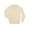 Suéter para outono e inverno, suéter de lã no estilo old money, gola V slim fit, adequado para sobreposição, estilo de negócios leve