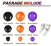 Guirlanda de Balões para Festa de Halloween da Amazon 30 cm Preto Laranja Roxo Conjunto de Decoração com Balões de Halloween