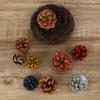 Fruto de Pino Masson Natural Hecho a Mano Creativo diy Material de Bosque de Flores Secas Jardín de Niños Accesorios de Decoración Navideña Adornos