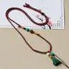 Cordón para colgante DIY joyería tejida a mano cordón para colgar con borlas, cadena para suéter, cordón para collar de ágata de cristal al por mayor