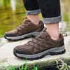 Novos tênis de caminhada masculinos transfronteiriços, sapatos para caminhada ao ar livre, sapatos masculinos antiderrapantes e resistentes ao desgaste, tênis de escalada off-road de tamanho grande