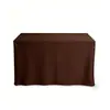 Funda de Mesa Lisa con Logo Impreso para Conferencias, Publicidad, Banquetes, Exposiciones, Funda de Mesa Hecha a Medida para Puestos Callejeros, Puestos de Eventos, Funda de Mesa Cuadrada