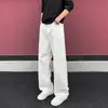 Pantalones Meillard jeans marrones retro americano corte limpio pierna recta micro campana pantalones largos hombre pierna recta pantalones largos