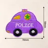 Parches Bordados de Coches de Dibujos Animados, Parches Bordados por Computadora Multicolores para Decoración de Ropa Infantil, Suministro Transfronterizo
