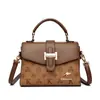 Bolso Pequeño Versátil con Estampado Floral, Estilo Lujo Vintage, Nuevo Modelo 2025 para Mujer, Bolso para Mamá de Mediana Edad, de Hombro Único o Cruzado