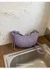 Bolsa de Moda Transfronteiriça Estilo Dumpling para Mulheres 2026 Nova Tendência Estilo Coreano Bolsa de Ombro Transversal Simples com Toque de Luxo Bolsa Croissant de Nicho