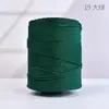 Ligero de 3 mm de Grosor Hilo Hueco Hilo de Seda de Hielo Bolso Tejido a Mano con Ganchillo Cojín Hilo para Sombrero de Sol de Verano
