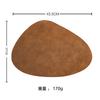 Tapete aislante para el hogar estilo lujo ligero nórdico impermeable a prueba de aceite anti-quemaduras tapete de mesa para comedor occidental tapete de mesa de cuero de vaca