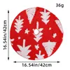 Falda de Árbol de Navidad Mini Personalizada, Copos de Nieve Dorados y Plateados, Decoración de Tela de Lana, Accesorios para la Decoración de la Escena del Árbol de Navidad