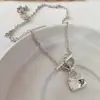 Collar de Bolso para Mujer Nicho Edición Seiko Moda Sencilla Personalidad Versátil hebilla hebilla cadena cadena de suéter nuevos accesorios
