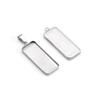 Base Rectangular de Acero Inoxidable con Base para Gemas para Hacer Aretes, Colgantes, Soportes Vacíos, Accesorios para Joyería DIY al por Mayor