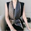 Bufanda de Seda Diagonal Estilo Nuevo Otoño 2026 Versión Coreana Estampada Versátil Bufanda para Cuello Correa para Bolso Diadema Larga para Mujeres