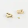Acessórios para bagagem acessórios de ferragem em couro puxador de zíper de metal clip de cauda de zíper batente de cauda com cabeça com parafuso