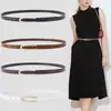 Cinturón Minimalista Versátil de Nicho Estilo Ins para Mujer, Cinturón Delgado de Hebilla Lisa de Estilo Europeo y Americano de Moda, Disponible al por Mayor
