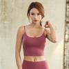 Sujetador de Yoga de Espalda Hermosa Ajustado de Secado Rápido con Sujetador Deportivo Sexy para Fitness para Uso Exterior con Almohadilla en el Pecho Sujetador de Yoga para Mujeres