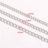 Corrente de extensão de corrente de aço titânio com retenção de cor O-word, corrente de cauda, ouro 18K, preto, galvanizado, corrente de retenção de cor, acessórios de joias para colar faça você mesmo