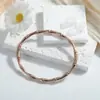 Celebridade da Internet Popular Pulseira Pulseira Elegante Versátil Simples Retrô Europeia e Americana Luxo Leve Ping An Feminina Pulseira de Bambu