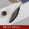 Enfeite Queimador de Incenso, Queimador de Incenso de Liga, Suporte de Incenso Estilo Zen Chinês, Bandeja de Incenso de Lótus, Suporte de Incenso de Cabacinha das Três Joias