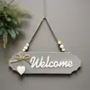 Nuevo Cartel de Madera Nórdico para Puerta Cartel de Bienvenida Decoración de Puerta Bienvenido a Casa Cartel Lazo Cartel Creativo