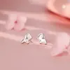 Aretes de Concha de Cachorro de Plata Pura S999, Frescos y Lindos, Dulces y Suaves, Estilo Lujo Ligero, Aretes Amigables para Orejas Perforadas, Venta al por Mayor