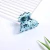 Pinza de sujeción para el pelo con forma de flor de calabaza mediana de 4.5CM Estampado de leopardo colorido Pinza superior avanzada Pinza de tiburón para el pelo Caliente transfronteriza Pinza de sujeción para el pelo