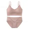 Conjunto de Sujetador Grande Transfronterizo Ropa Deportiva Fitness Espalda en U Hermosa Camiseta sin Mangas Hilo sin Costuras Bragas Ropa Exterior Lencería para Mujeres