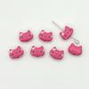 Cuentas de cabeza de gato con manchas de aleación multicolor, hechas a mano, para pulsera, collar, cuentas sueltas, accesorios de joyería, materiales