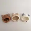 Estilo Ins Lindo Bola Bebé Cordones Otoño e Invierno Cálido Gorro Fetal Protección Orejas Bebé Niño Sombrero Felpa Moda
