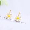 Aretes de margarita INS personalidad temperamento estilo nacional fresco Mori dulce flor de pegamento aretes suministro al por mayor